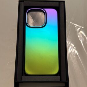 Iridescent Gradient Phone Case - Green Blue Purple